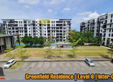 For SELL | Greenfield Residence | Lift | Top Floor | Menggatal